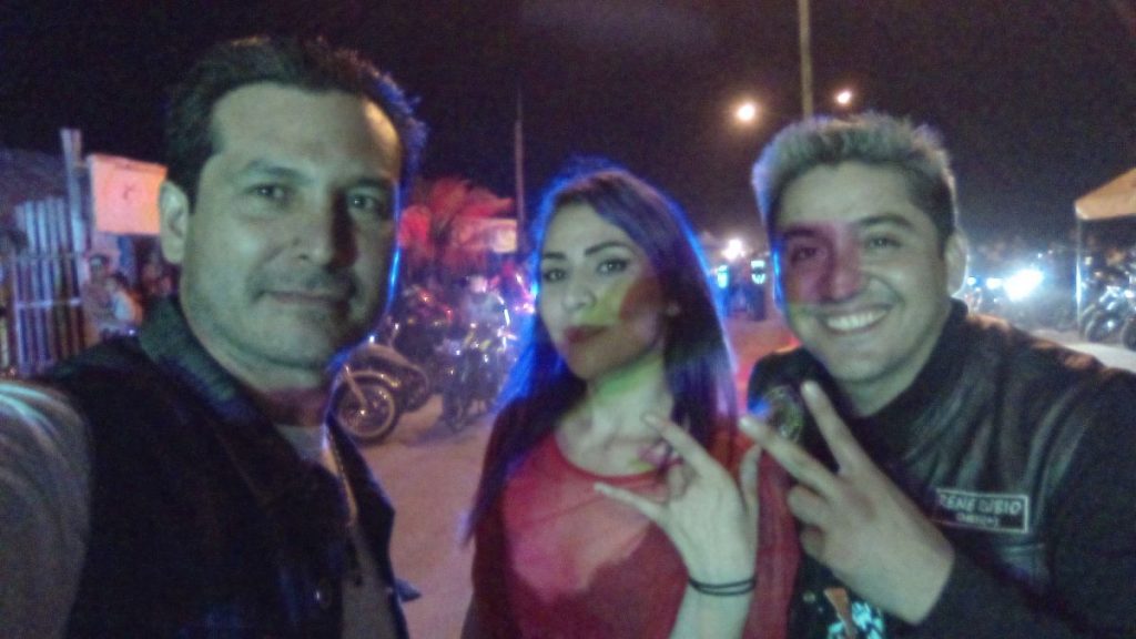 Perla Figueroa y Rene Rubio en el evento Viboras Chopper la Cruz Sinaloa